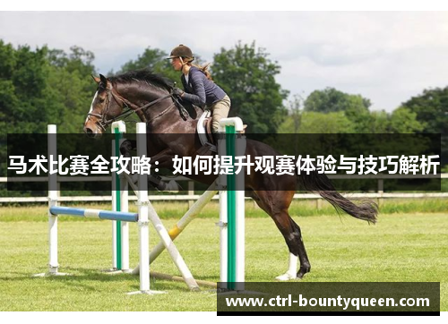 马术比赛全攻略：如何提升观赛体验与技巧解析